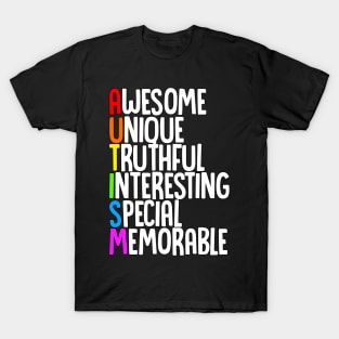 Awesome Autism Pride Design ^U^ T-Shirt